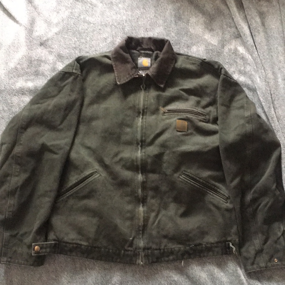 J96 VINTAGE CARHARTT DETROIT JACKET OLIVE